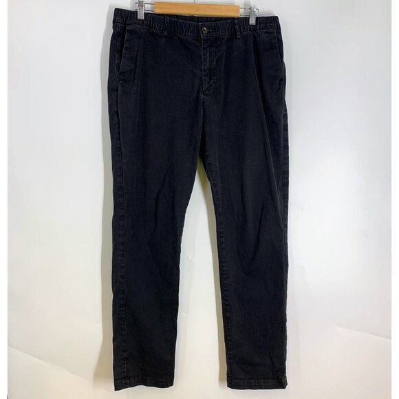 Bear Bottoms Women's Elastic Waist Belted‎ Cotton Flat Front Khaki Chino Size XL - Picture 1 of 11